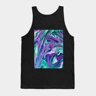 Astaroth - Abstract Acrylic Pour Painting Tank Top